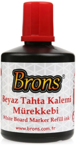 Brons Tahata Kalemi Mürekebi Kırmızı 100Cc