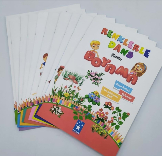 GÖNÜL BOYAMA KİTABI 16 SAYFA RENKLERLE DANS