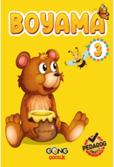 GONG YAYINCILIK Okul Öncesi Eğitici Etkinlikli Boyama Kitabı3 24 Sayfa