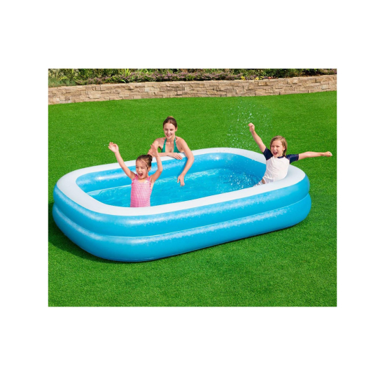 Bestway 3 Halkalı Dikdörtgen Jumbo Aile Havuzu 262x175x51 Cm