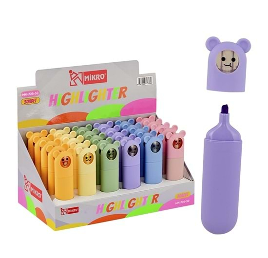 Mikro Mk-725-30 Neon Fosforlu Kalem