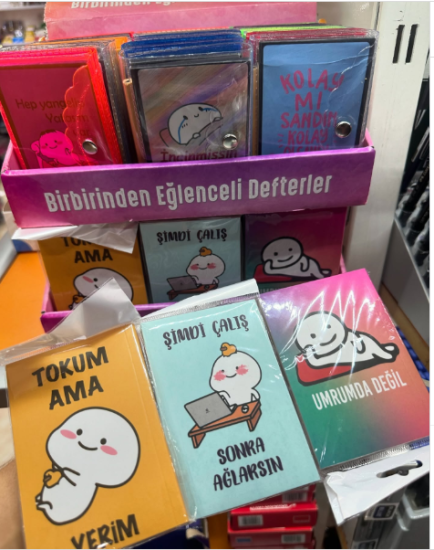 eğlenceli not defter