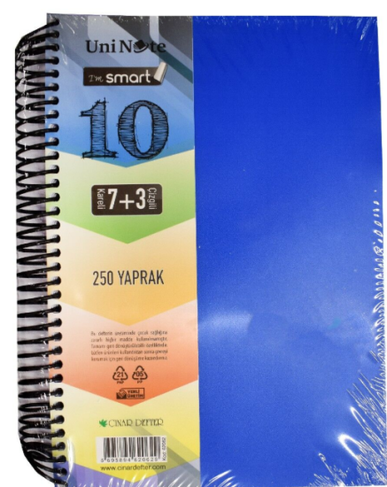 ÇINAR I M SMART 250 YP. A4 AYRAÇLI DEFTER 7+3