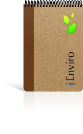 Gıpta Enviro 17x24 100 Yaprak Çizgili Spiralli Sert Kapak Bloknot