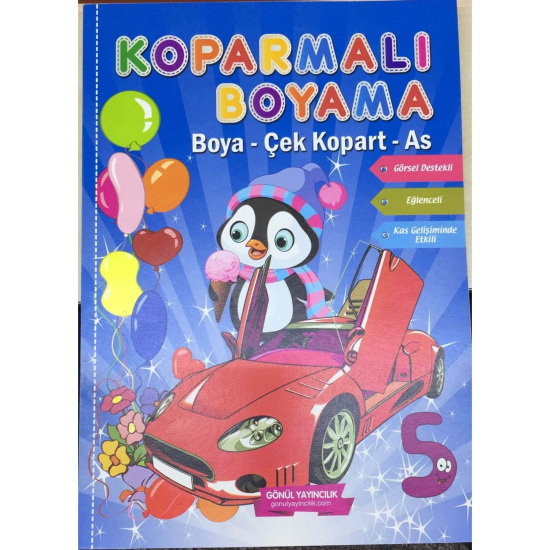 GÖNÜL YAYINCILIK Koparmalı Boyama 5 48 sayfa