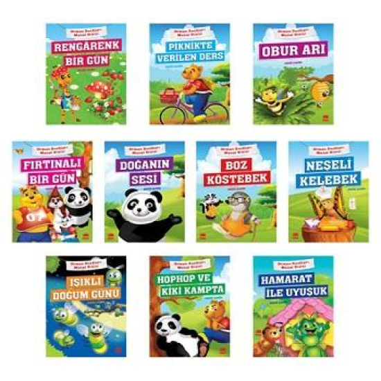 Orman Dostları Masal Dizisi Seti 10 Kitap Ema Çocuk