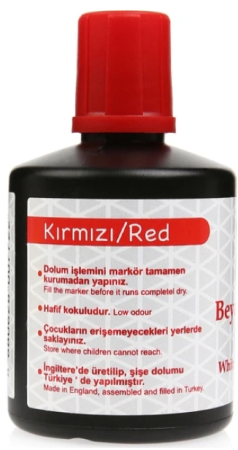 Brons Tahata Kalemi Mürekebi Kırmızı 100Cc