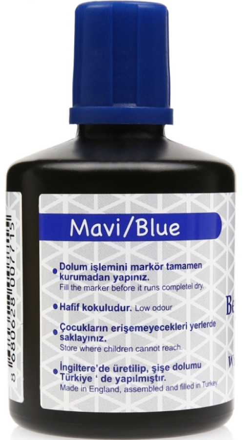 Tahta Kalemi Mürekkebi 100 cc Mavi