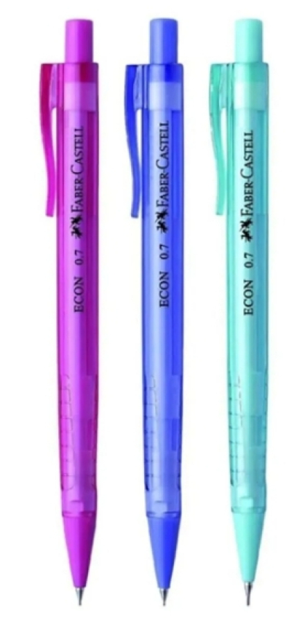 Faber Caste Econ Versatil Kalem 0.7 Uçlu-Şeffaf Renkler-