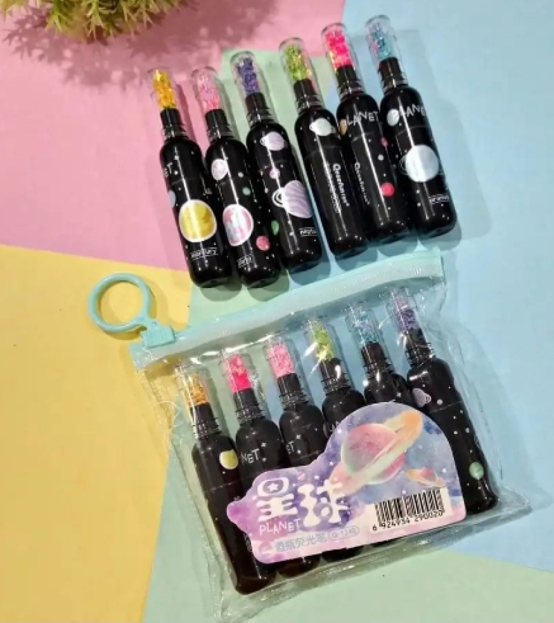 Galaksi (Galaxy) Uzay Fosforlu Kalem 6'lı