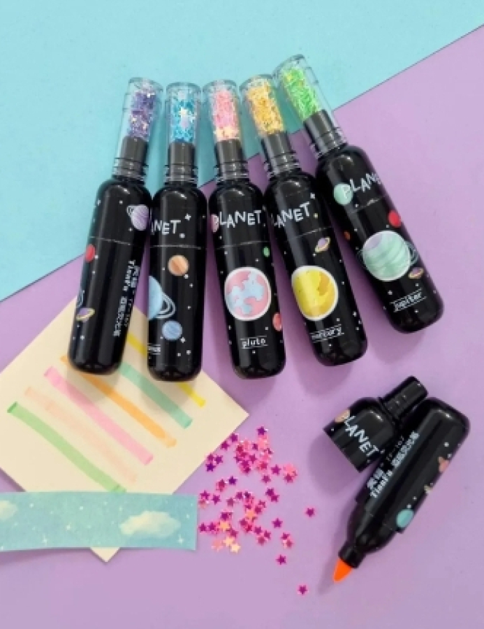 Galaksi (Galaxy) Uzay Fosforlu Kalem 6'lı