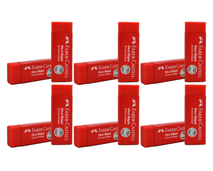 Faber-Castell 72/23 Kırmızı Okul Silgisi Küçük Boy