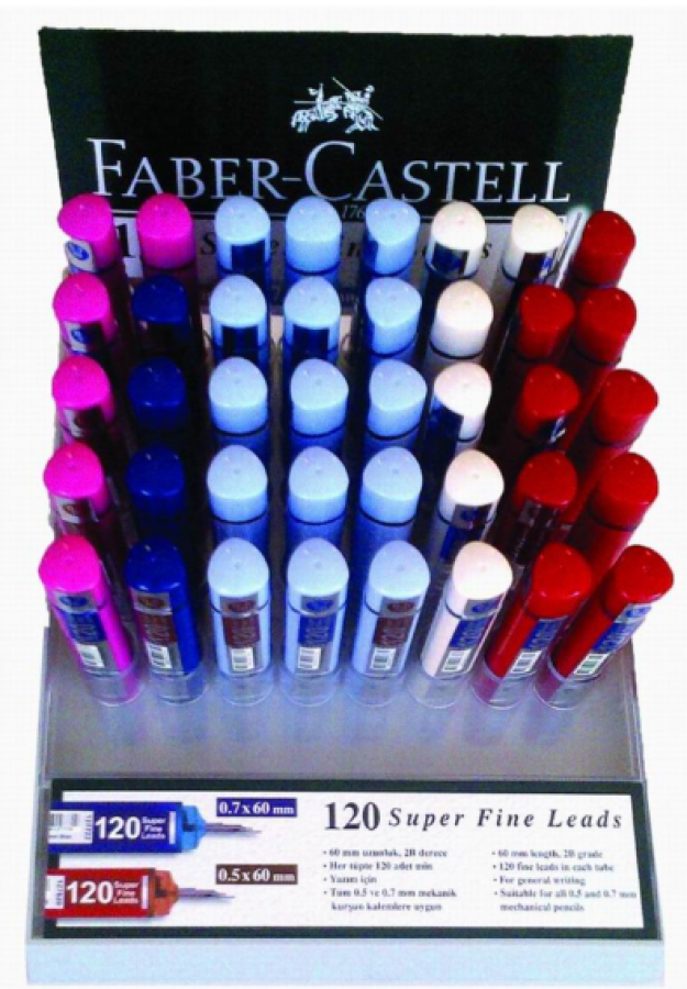 Faber Castell Grip Min 0.7mm 2B Uç 120’li