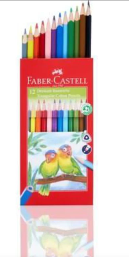 Faber-Castell 12 Renk Kuru Boya Kalemi