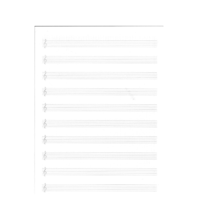 Mcolor A4 Karton Kapak Müzik Defteri (24 Yaprak)