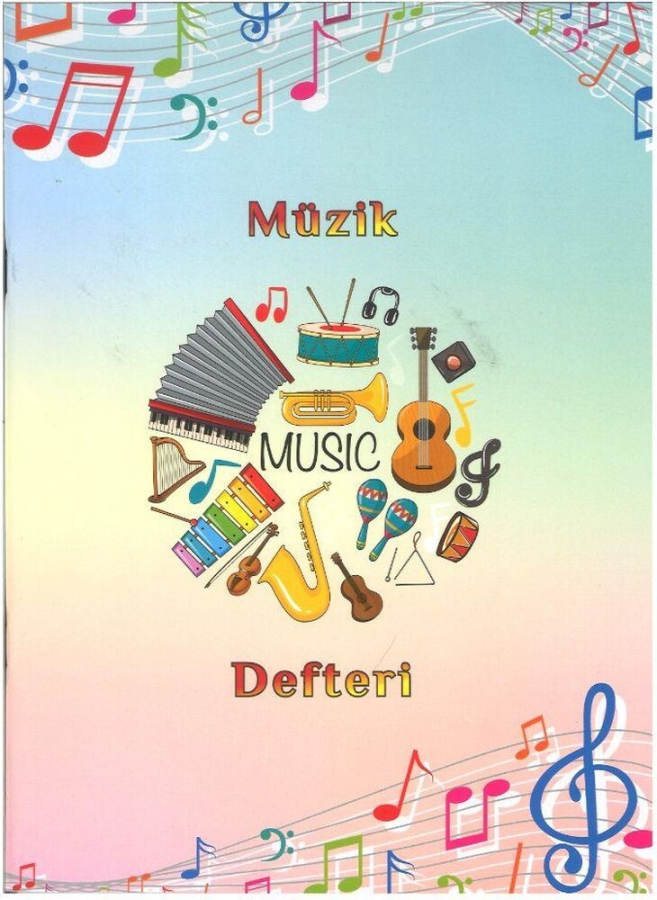 Mcolor A4 Karton Kapak Müzik Defteri (24 Yaprak)