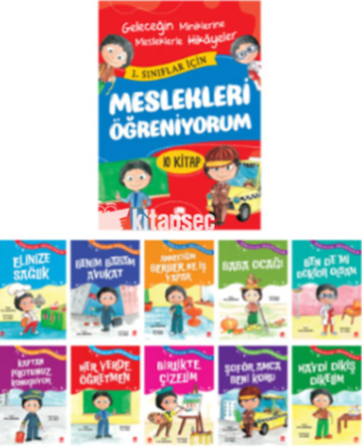 Meslekleri Öğreniyorum (10 Kitap) Ema Yayınları